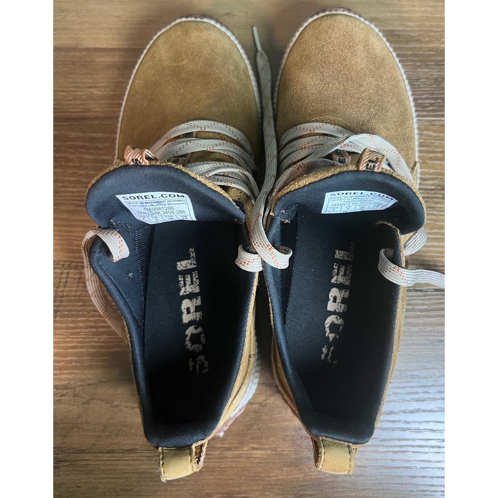Sorel Out N About Plus Waterproof Sneaker Elk Tan Brown NL3408-286 Womens 7 - Picture 6 of 6